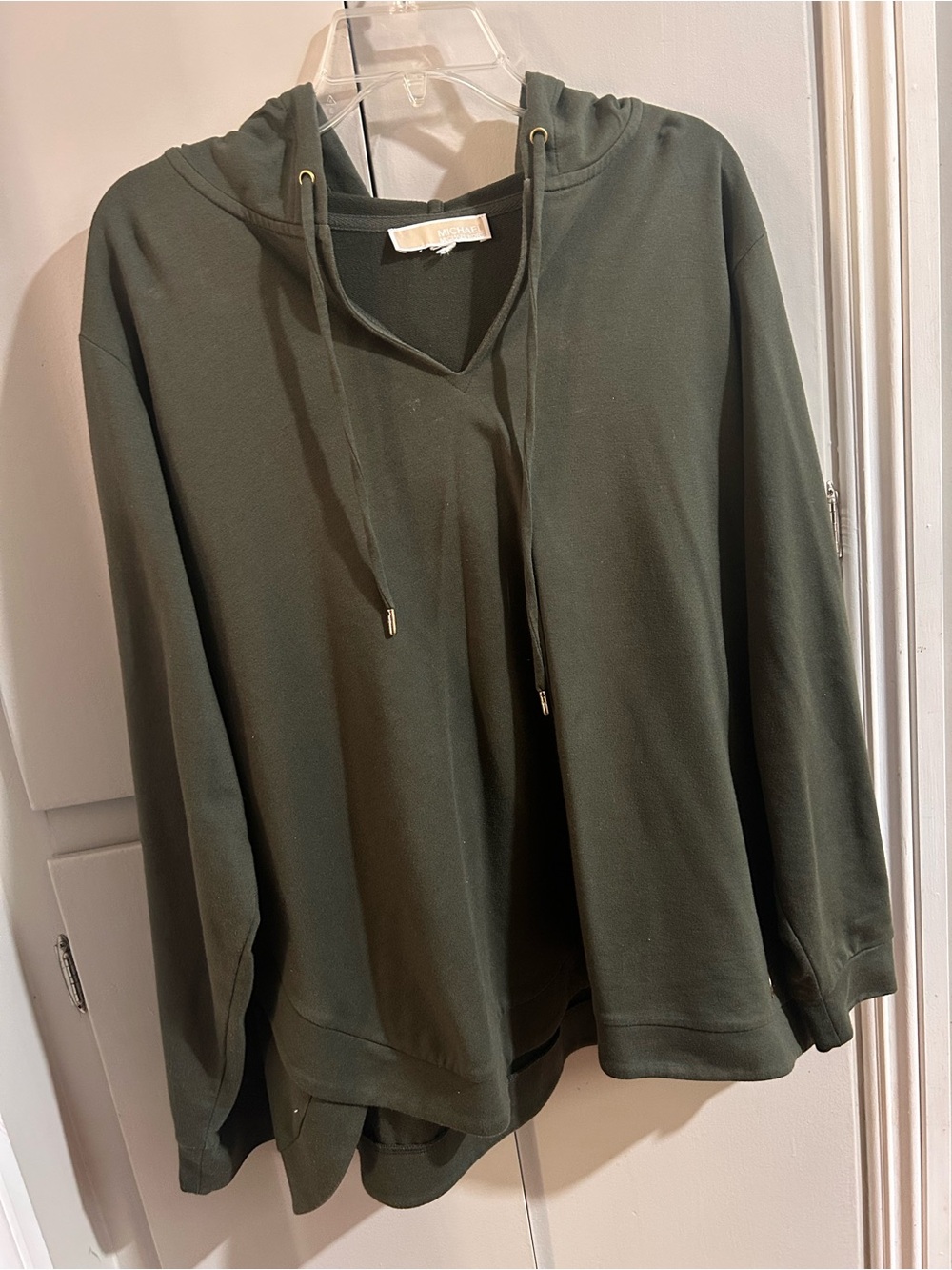 Michael Kors Olive Green Hoodie  Top